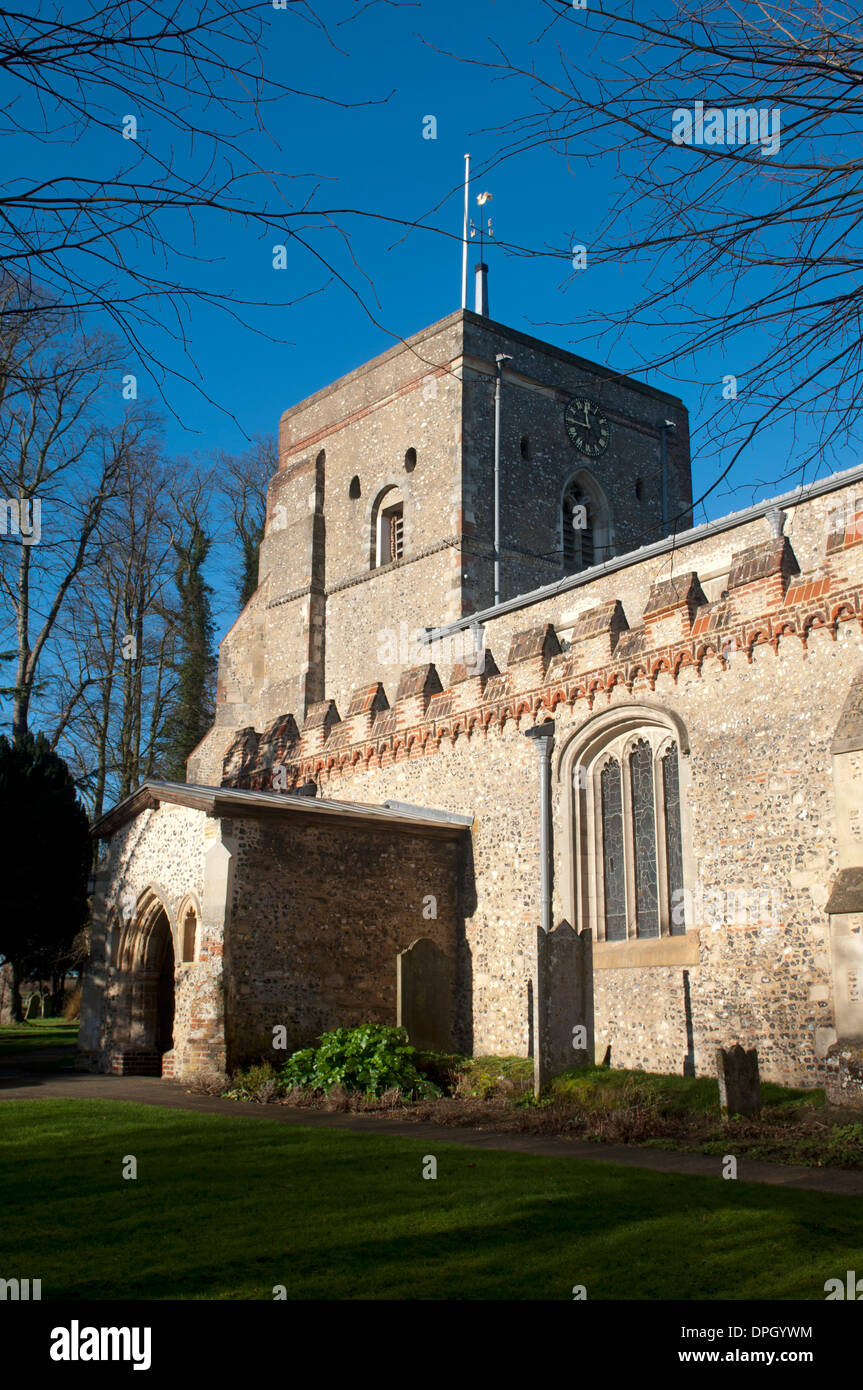 St. Mary`s Church, Redbourn, Hertfordshire, England, UK Stock Photo Alamy